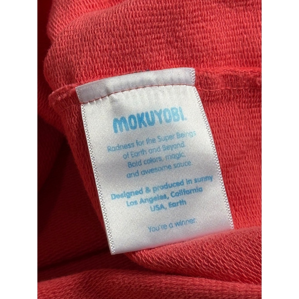 EUC Mokuyobi Women's Size S "No Spiders" Sweatshirt USA Made Pullover Coral - Picture 10 of 12